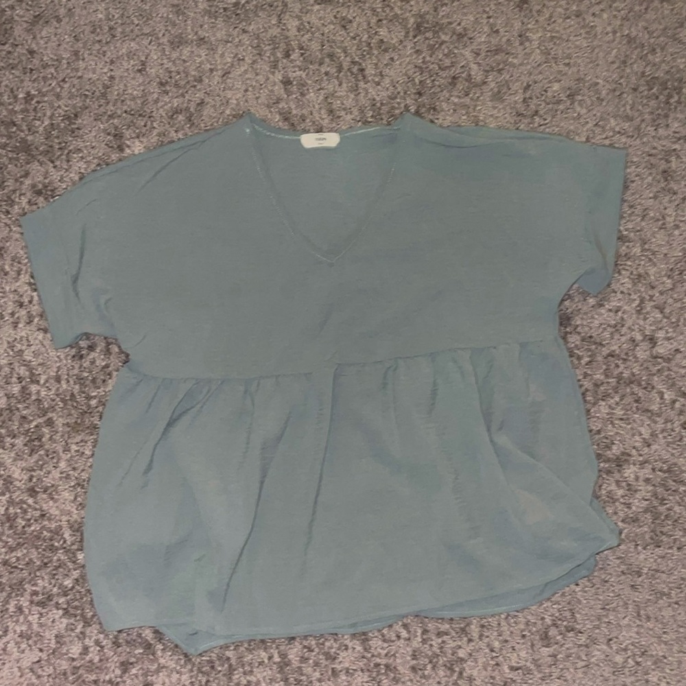 Green blouse!